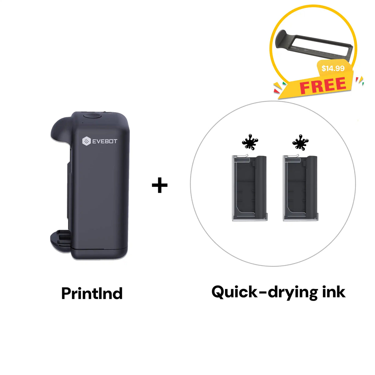 Evebot PrintInd Handheld Inkjet Printer Gun Evebot
