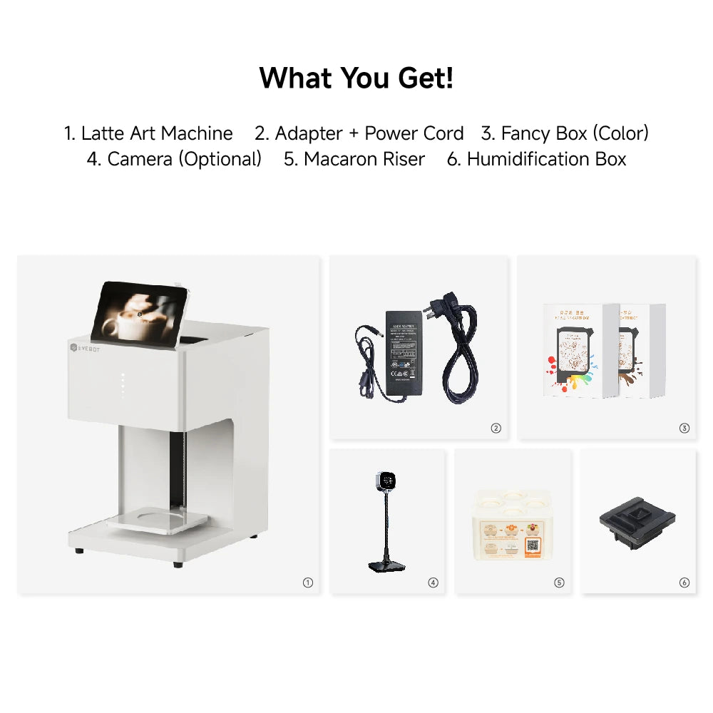 Evebot EB-FC1 Multicolor Coffee Printer Evebot