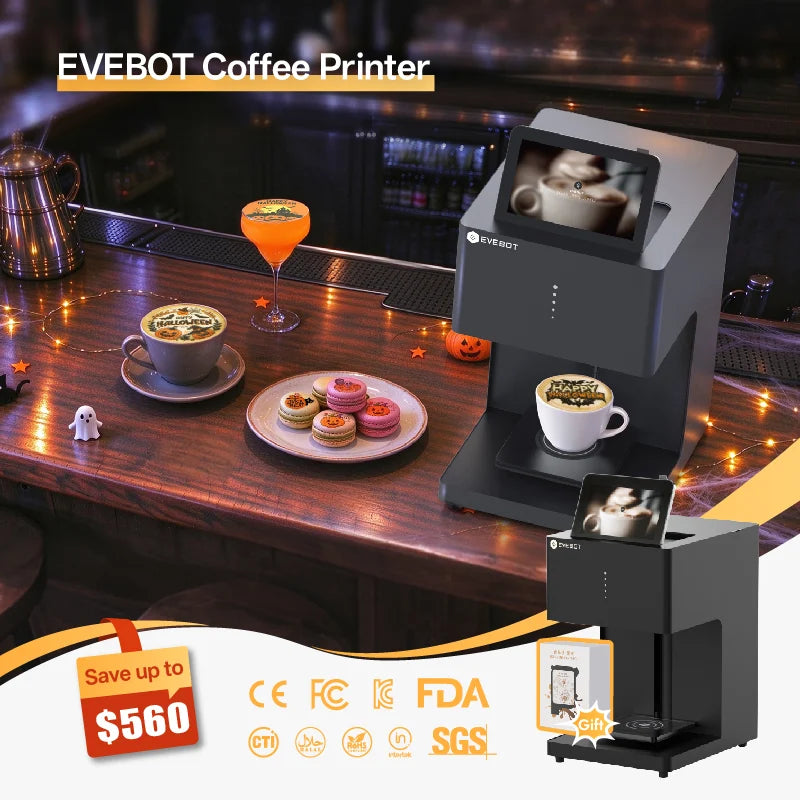Evebot EB-FC1 Multicolor Coffee Printer Evebot