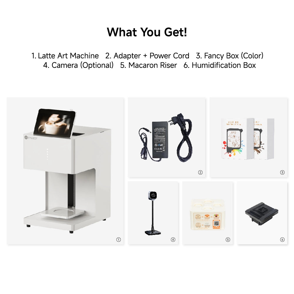 Evebot EB-FC1 Multicolor Coffee Printer Evebot