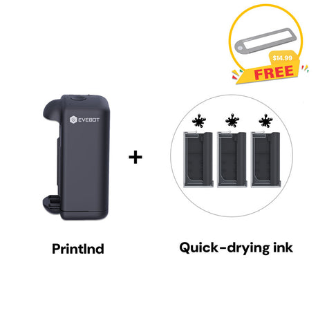 Evebot PrintInd - Ultra Portable Handheld Inkjet Printer