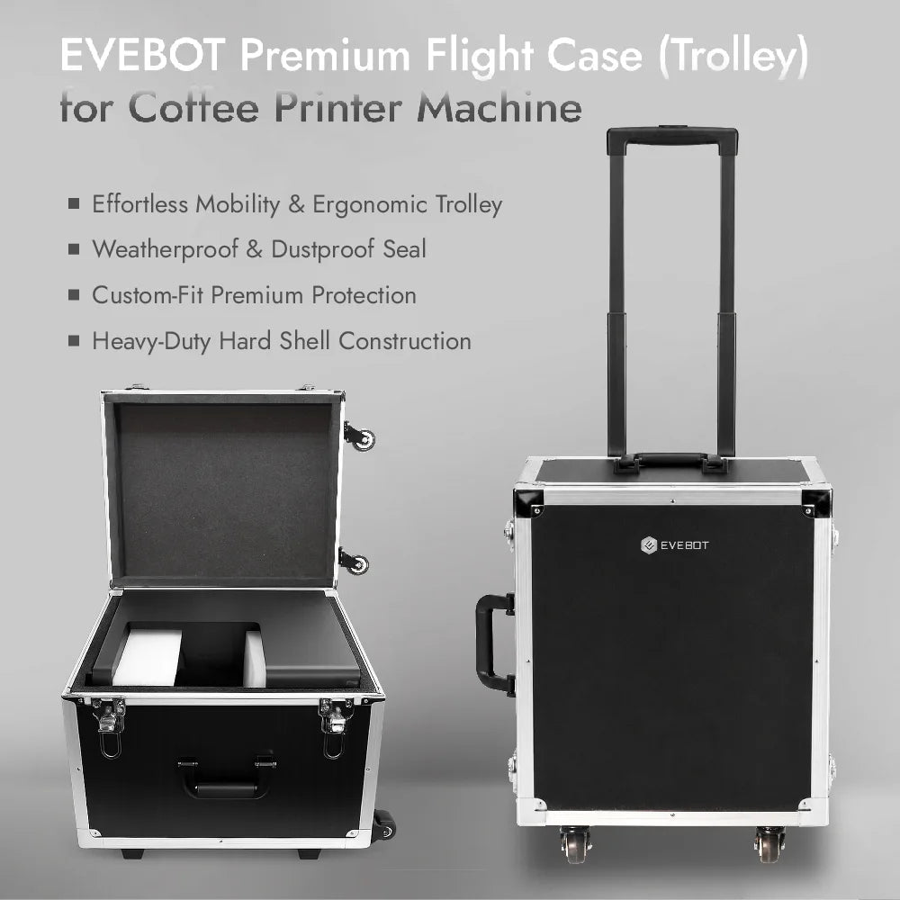 Premium Flight Case for Coffee Printer Machine Evebot