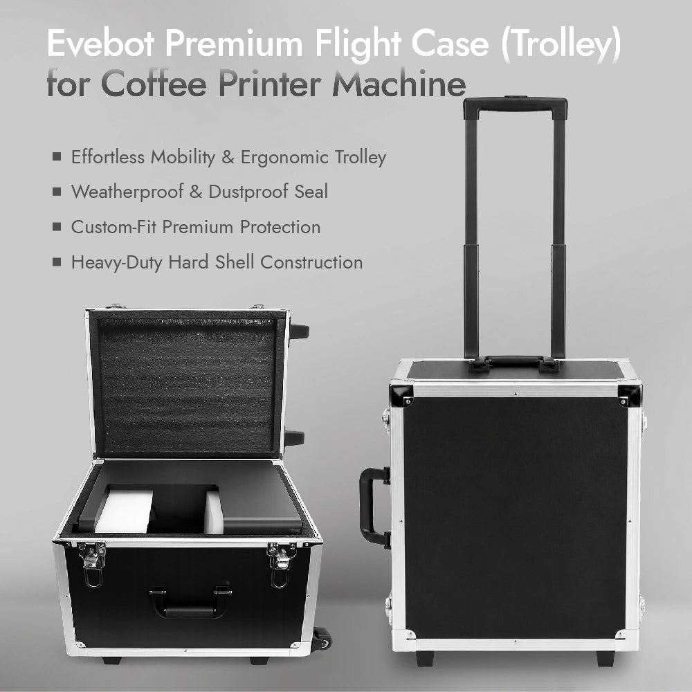 Premium Flight Case for Coffee Printer Machine Evebot