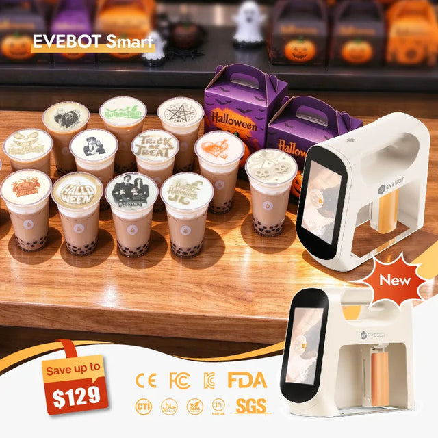 Evebot Smart Handheld Food Printer (Next-Gen with Visual Positioning) Evebot