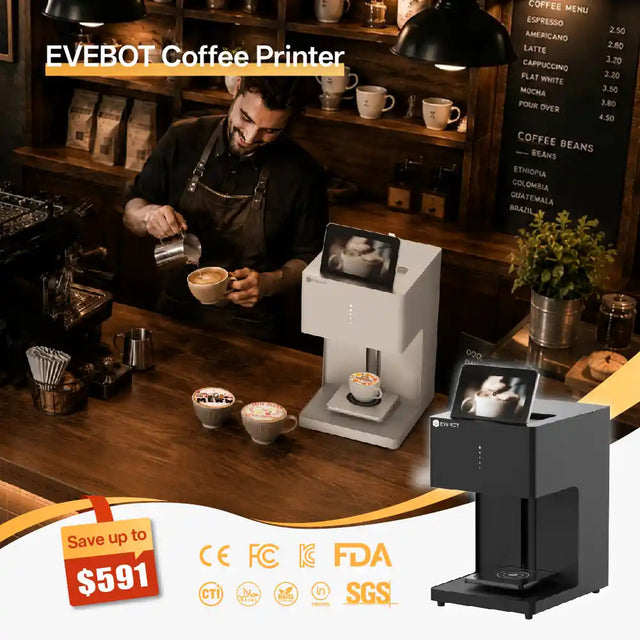 Evebot EB-FC1 Multicolor Coffee Printer Evebot